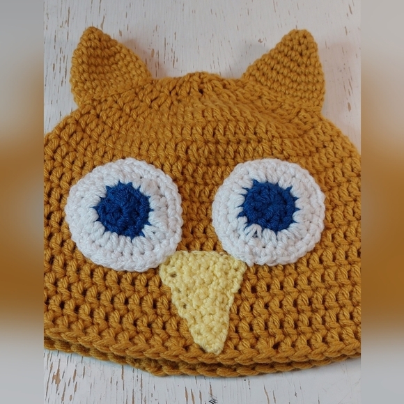 Owl Adult and Child Beanie Handmade Hats - Picture 4 of 16